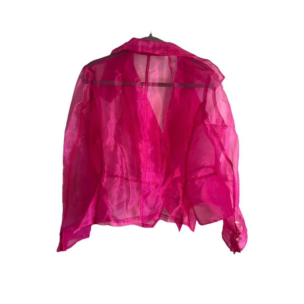 Sheer Pink Button Front Top - image 5